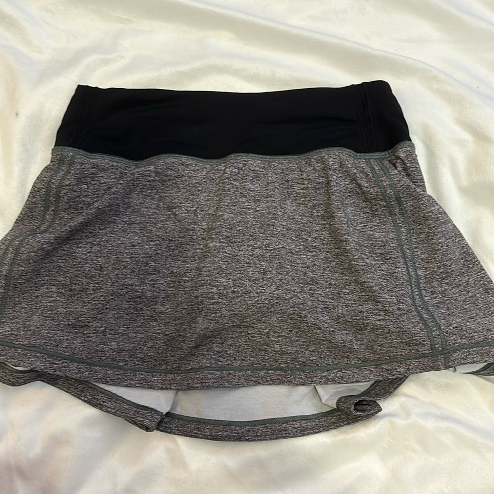Heathers Grey Pace Rival Lululemon Athletic Skirt